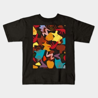 geometric  abstraction doodles art Kids T-Shirt